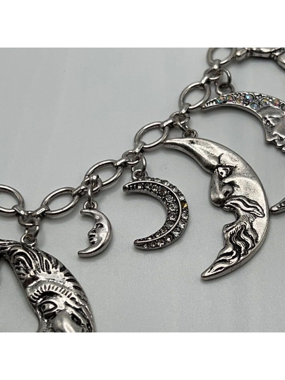 Kirks Folly Necklace Moon & Stars Shadow Charms - Picture 5 of 9